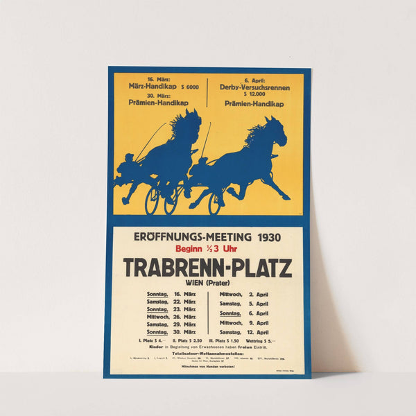 Trabrennen im Prater – Eröffnungs-Meeting 1930 (1930) by J. Weiner