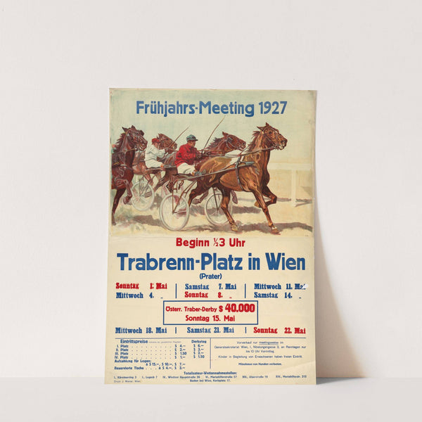Trabrennen im Prater – Frühjahrs-Meeting 1927 (1927) by Ludwig Koch