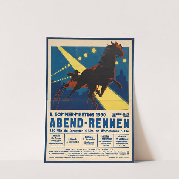 Trabrennen im Prater – II. Sommer-Meeting 1930 – Abendrennen (1930) by J. Weiner