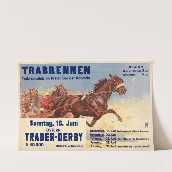 Trabrennen, Trabrennplatz im Prater bei der Rotunde (1929-1930) by Ludwig Koch