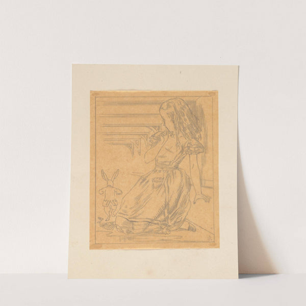 Tracing of the Rabbit Scurried by Sir John Tenniel