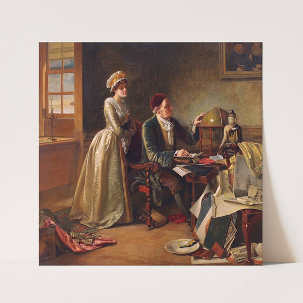 Tracing The Ship’s Course (1898) by William Maw Egley