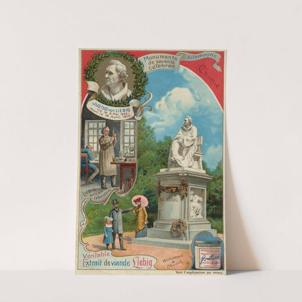 Trade card for Véritable Extrait de Viande Liebig with Justus von Liebig by Liebig's Extract of Meat Company