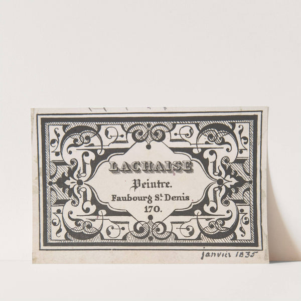 Trade Card by Jules-Edmond-Charles Lachaise