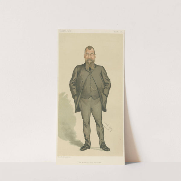 Trade Union Officials; ‘The Working Man-Member’, Mr. Henry Broadhurst, August 9, 1884 (1884) by Leslie Matthew Ward