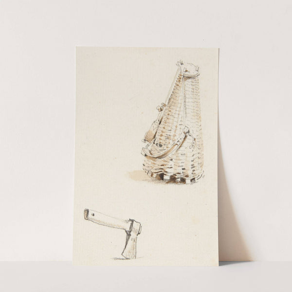 Tragekorb und Beil by Franz Niklaus König