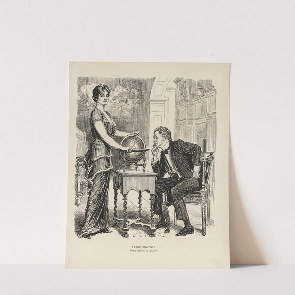 Tragic moments – Which shall be her sphere (1916) by Charles Dana Gibson