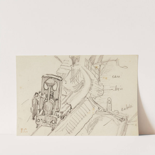 Train sur les quais by Fernand Cormon