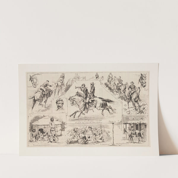 Training United States troops in Indian warfare (1887) by Frederic Remington