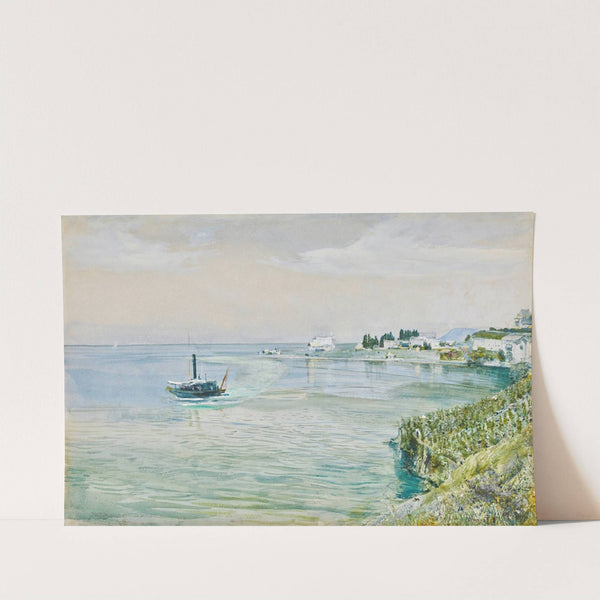 Trait, Montreux, Lake Geneva by John William Inchbold