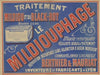 Traitement du Mildiou et du black-rot Le mildiouphage. Berthier & Mauriat, inventeurs et fabricants à Lyon (1898)