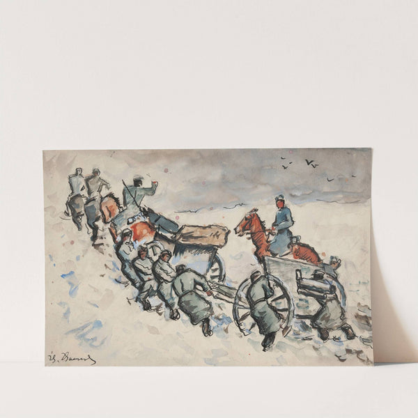 transport działa po ośnieżonym wzgórzu by Ivan Ivanec