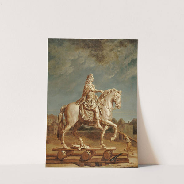 Transport sur la place Louis-le-Grand (actuelle place Vendôme) de la statue de Louis XIV de Girardon by René-Antoine Houasse