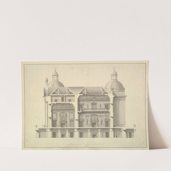 Transverse Section, Houghton Hall, Norfolk by Isaac Ware