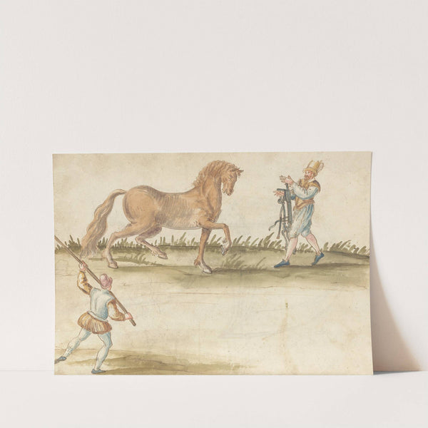 Trattato como se a da inbrigliare il cavallo e de tutti signali Pl.4 by Jehan Bernard e Miraldo