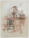 Travaux du métro entre le pont Saint Michel et le Petit Pont (1906)