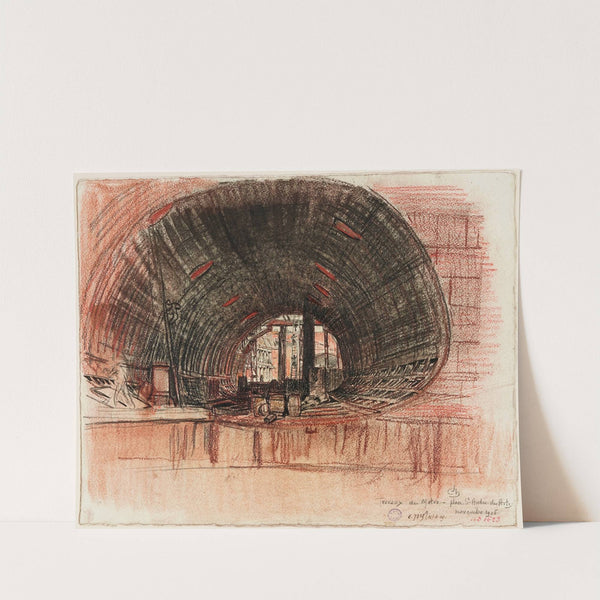 Travaux du métro, place Saint André des Arts (1906) by Charles Jouas