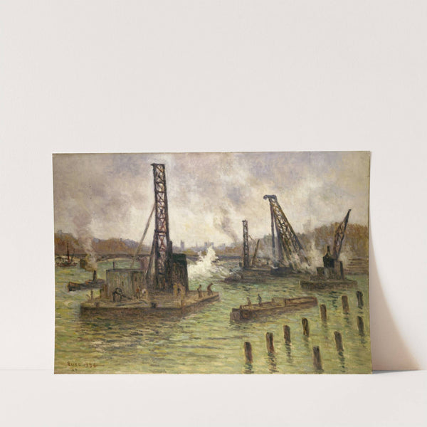 Travaux sur la Seine, au pont des Saints-Pères (1936) by Maximilien Luce