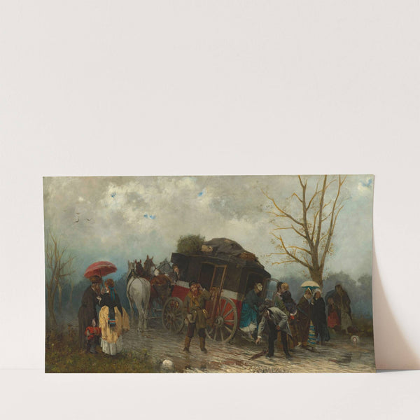 Travel accident (1873) by Alfred Von Wierusz-Kowalski