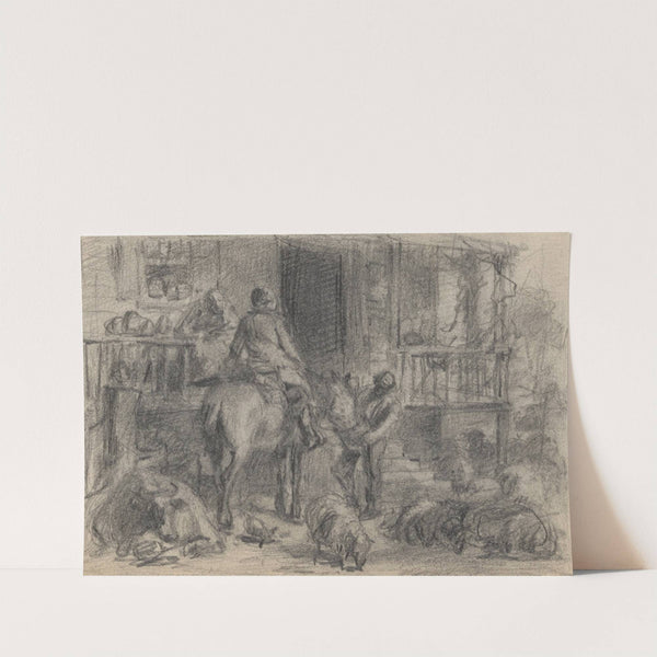 Traveler at an inn by Felix Octavius Carr Darley