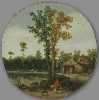 Travelers by a Lake (1625)
