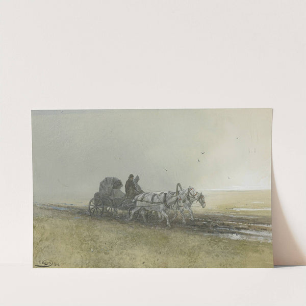 Travelers Driving a Troika After the Rain by Nikolai Nikolaevich Karazin