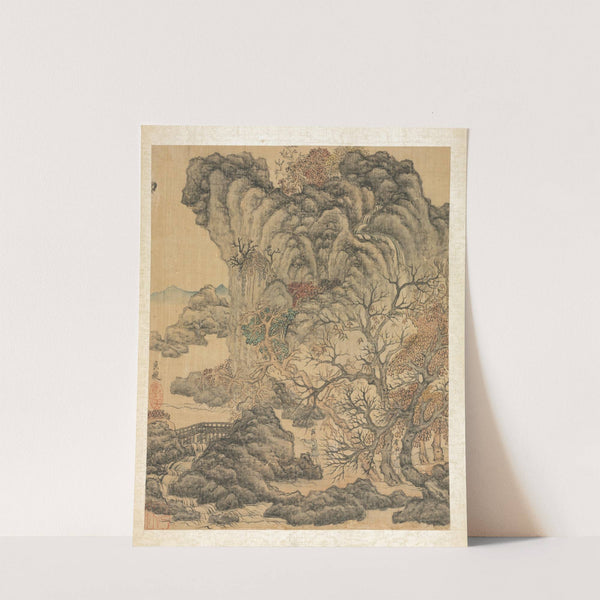 Travelers in an Autumn Landscape by Chen Hongshou