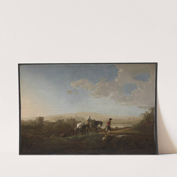 Travelers in Hilly Countryside (c. 1650) by Aelbert Cuyp