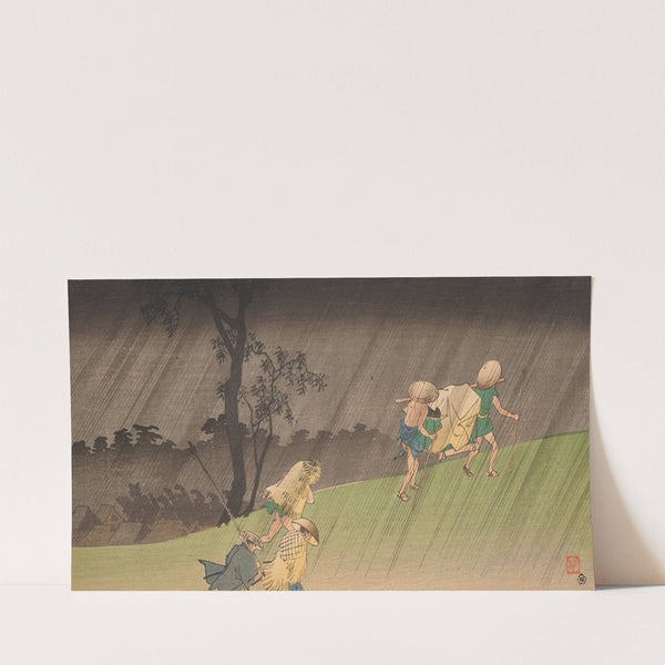 Travelers in the rain by Takahashi Hiroaki