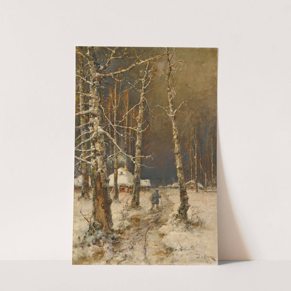 Traveller In The Snow by Julius Sergius Klever