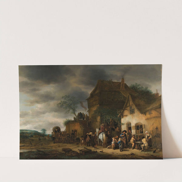 Travellers Halted At A Country Inn by Adriaen van Ostade