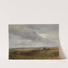Travellers in a landscape by David Cox