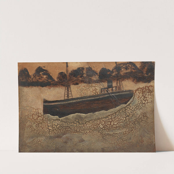 Trawler at sea by Alfred Wallis
