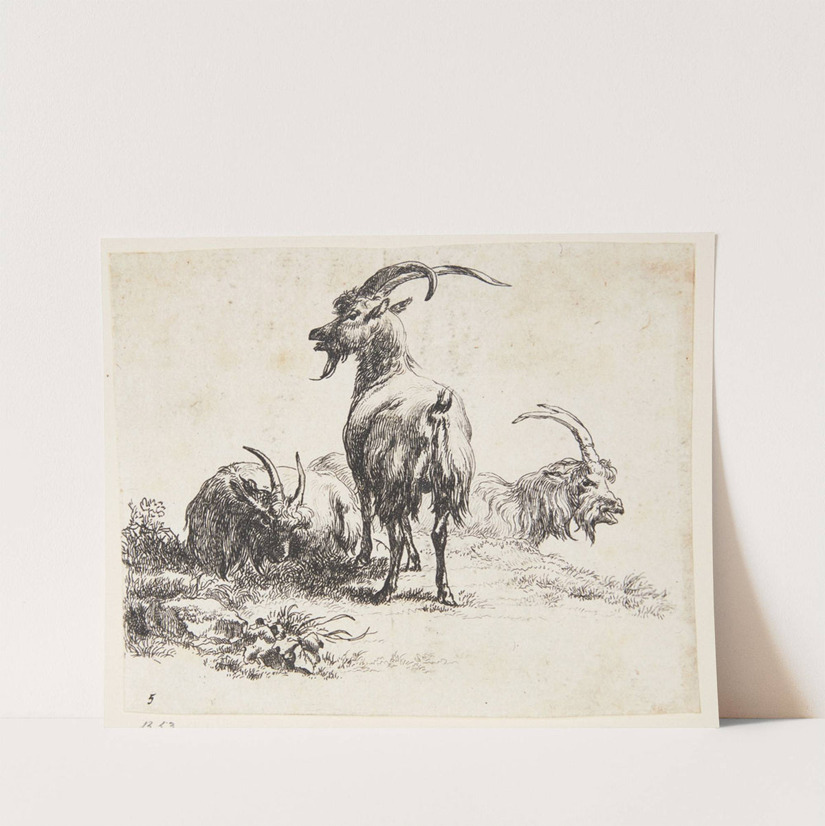 Tre geder by Nicolaes Pietersz. Berchem
