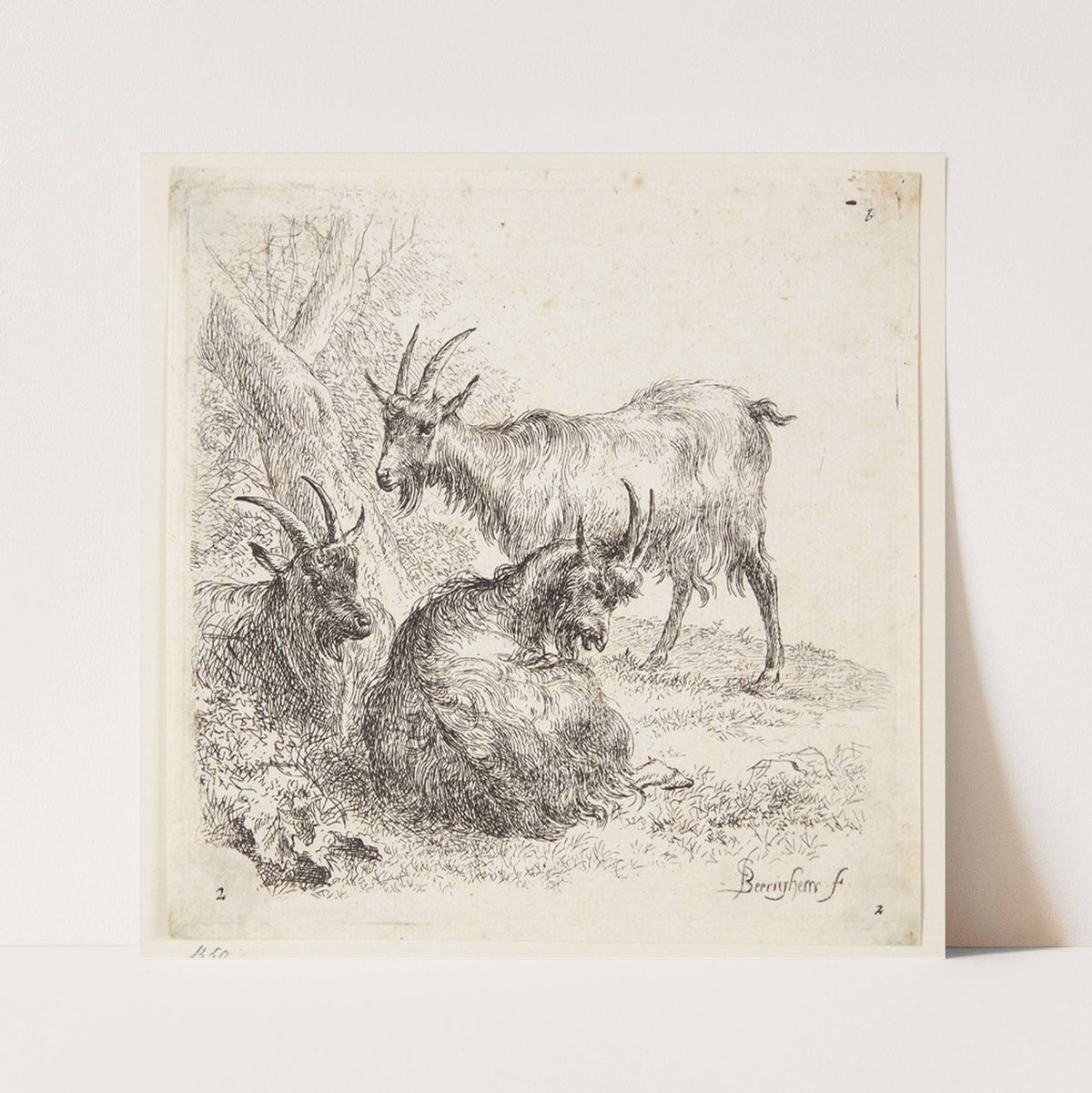 Tre geder by Nicolaes Pietersz. Berchem