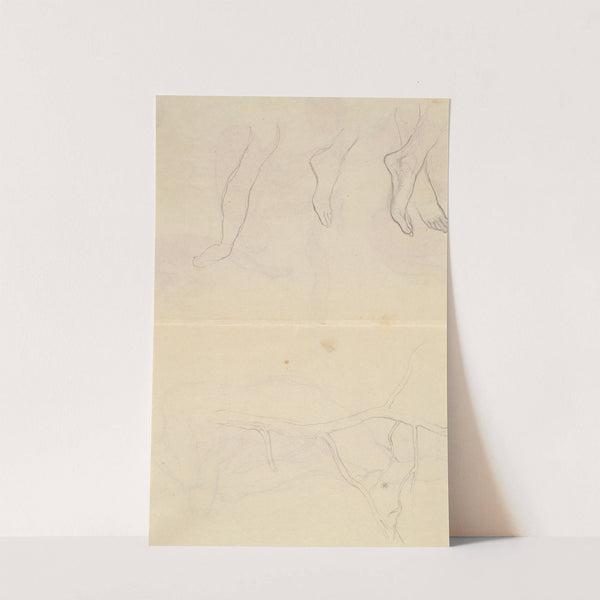 Tree and Anatomy Studies by Kahlil Gibran