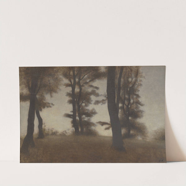 Tree Trunks. Arresødal near Frederiksværk, North Zealand by Vilhelm Hammershøi