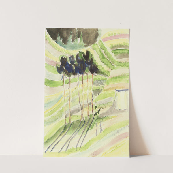 trees (c.1935) by Ernst Ludwig Kirchner