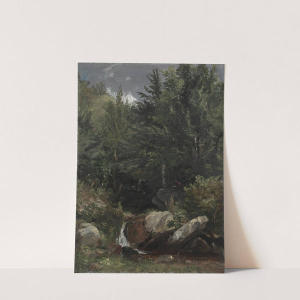Trees and a Stream on a Hillside by Jasper Francis Cropsey