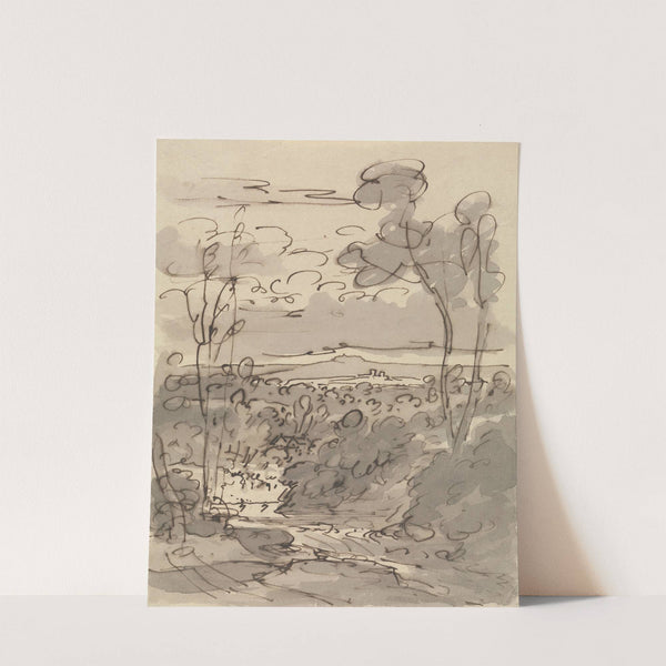 Trees and Hilly Landscape by Joseph Farington