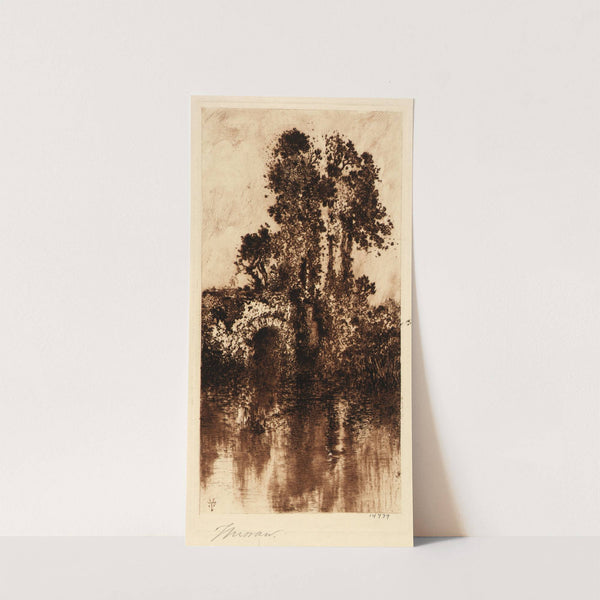 Trees and Old Bridge (ca. 1880-1890) by Thomas Moran
