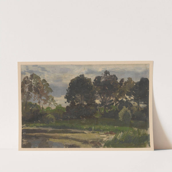 Trees and scrub by the River Barycz (1850-1881) by Adolf Dressler