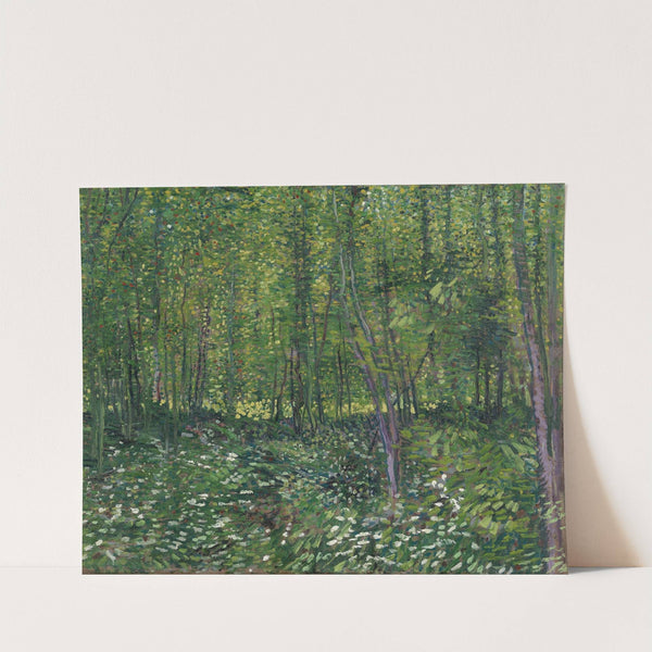 Trees and undergrowth (1887) by Vincent van Gogh