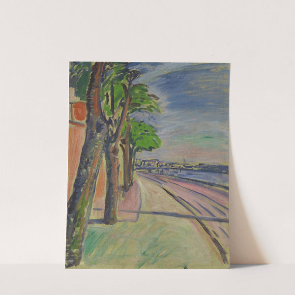 Trees By The Canal (1908) by Edvard Munch