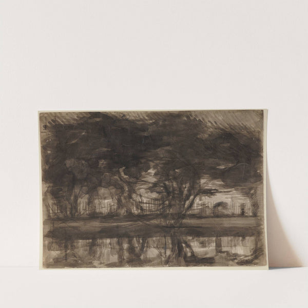 Trees by the water (1892-1893) by Józef Pankiewicz