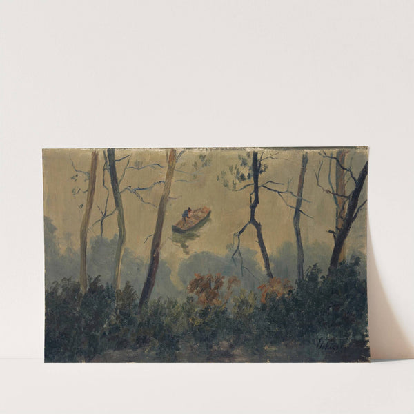 Trees by the Water by Ernst Schiess