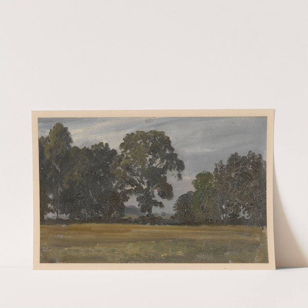 Trees in a meadow in the Oder valley (1850-1881) by Adolf Dressler