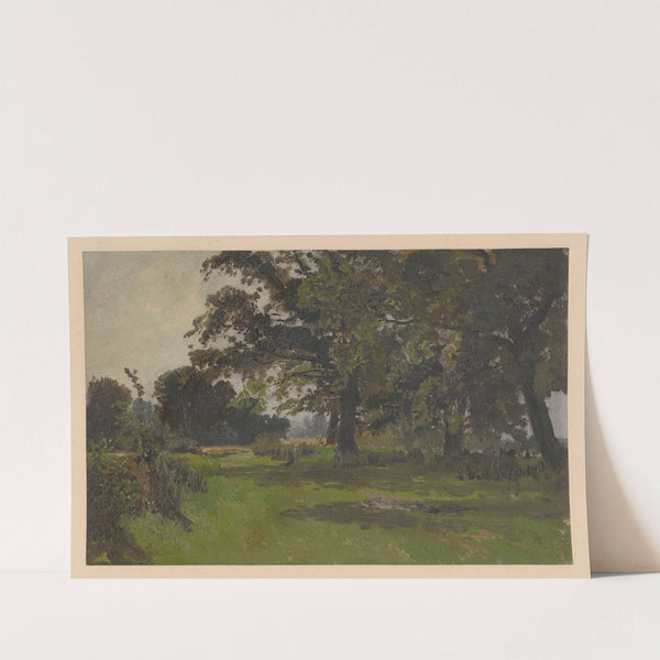 Trees in a meadow near Jelcz (1850-1881) by Adolf Dressler