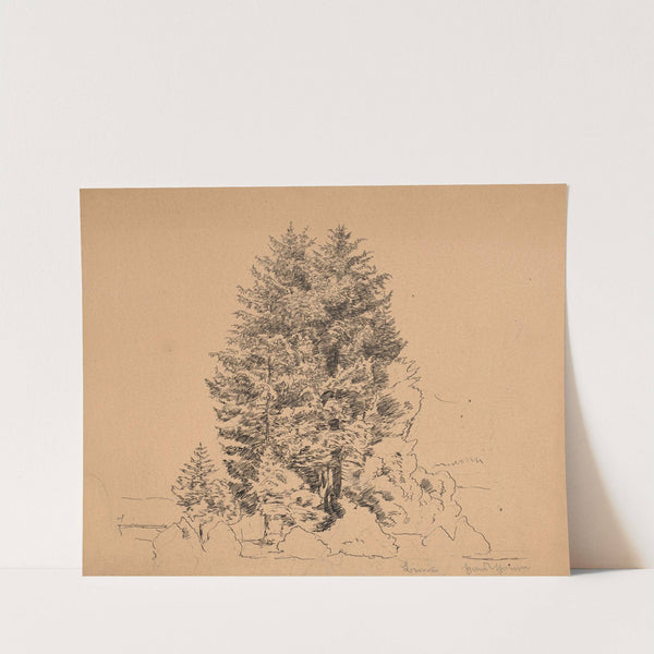 Trees in Bernau (1860 - 1870) by Hans Thoma