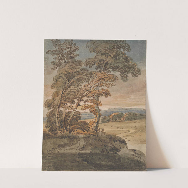 Trees on a Hillside Path by George Chinnery